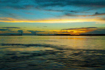 Sunset over the sea, Dominican Republic