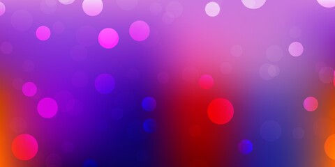 Dark blue, red vector texture with memphis shapes.