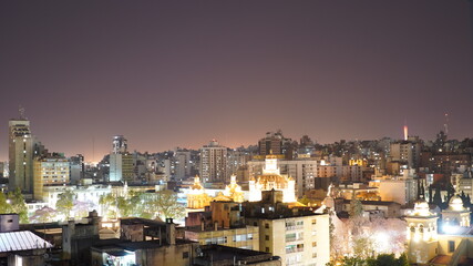 Centro de la Ciudad de Córdoba, vista nocturna
