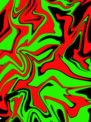 abstract light green and red watercolor luxury galaxy pattern color on black.