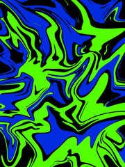 abstract light green and blue watercolor luxury galaxy pattern color on black.