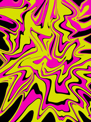 pink and yellow abstract watercolor luxury galaxy pattern color on black.