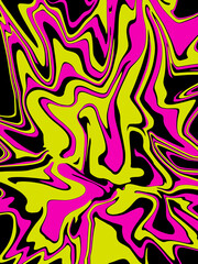 pink and yellow abstract watercolor luxury galaxy pattern color on black.