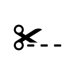 Cutout icon in trendy flat design