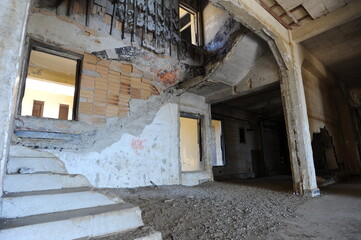 Damaged staircase in old building © Chris Hinkley