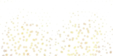 Light green, yellow vector abstract background with leaves.