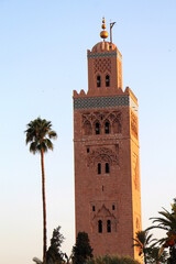 Fototapeta na wymiar Kutubia Mosque in Marrakech, Morocco.