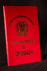 Identification document of lawyer from Brazil. Carteira da OAB (Ordem dos Advogados do Brasil) 