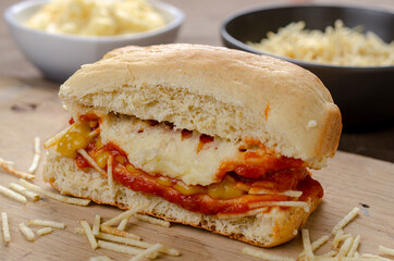 cachorro quente com pão artesanal