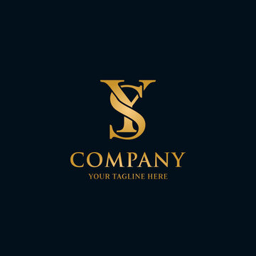 Letter SY luxury logo template