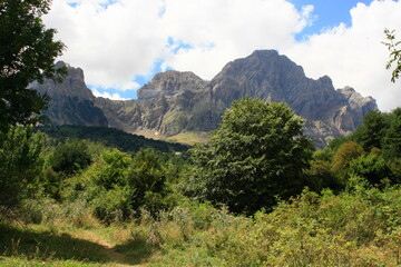 Montañas de Tramacastilla de Tena. Peña Telera. Huesca. Pirineos