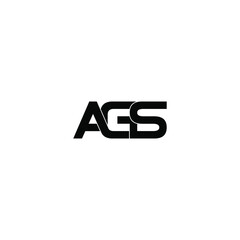 ags letter original monogram logo design
