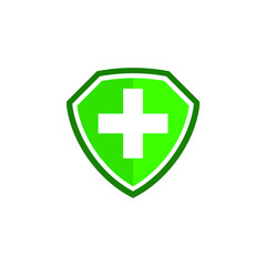 
vector medical protective shield icon