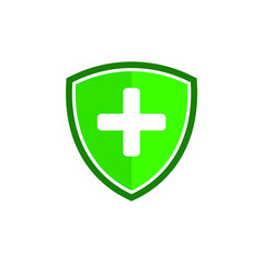 Obraz premium vector medical protective shield icon