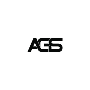 ags letter original monogram logo design