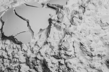 Close up of flour texture