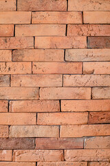Orange brick wall texture for background