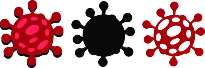 Coronavirus, COVID-2019, Virus, Icon set, Outbreak, Pandemic, Medical, Healthcare, Stop, Illness, health, Covid 19, Bacteria, Cell, Disease, Corona Virus, Infection, Vector, Illustration
