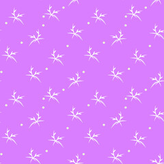 seamless small vector flower design pattern  on-background