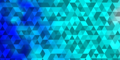 Light BLUE vector background with polygonal style.