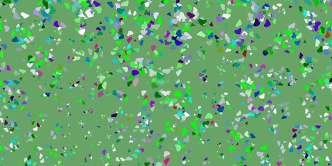 Light multicolor vector background with random forms.