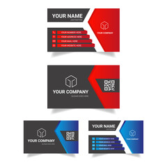 Modern Creative Business Card Tamplate Stock Vector in two different color