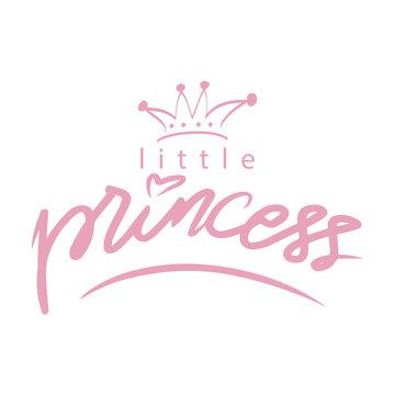 Little Princess hand lettering calligraphy.