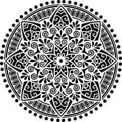 Mandala Pattern Stencil doodles sketch - 378887080