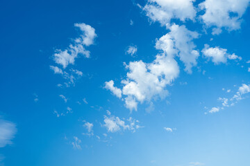 Fototapeta na wymiar Clouds in a blue cloudy sky