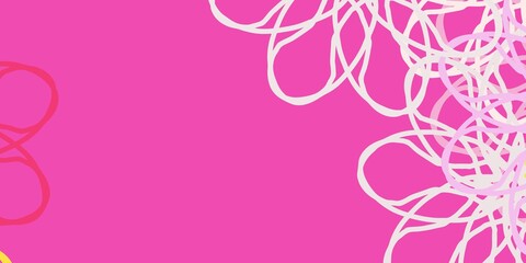 Light Pink, Yellow vector natural layout with flowers.