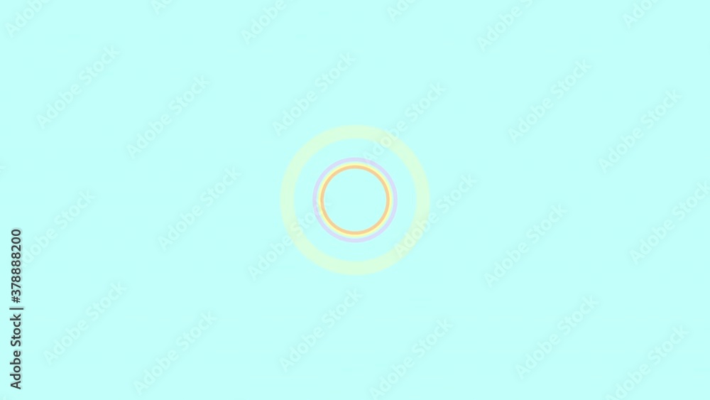 Poster blue simple round transition circle cascade. looped intro animation with cloud moving for opening , 