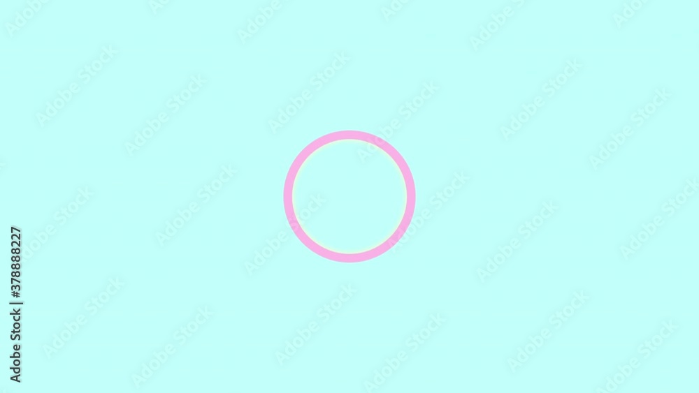 Poster blue simple round transition circle cascade. looped intro animation with cloud moving for opening , 