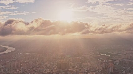 aerial view of the city