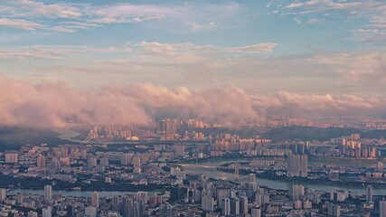 aerial view of the city