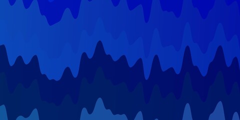 Light Blue, Yellow vector pattern with curved lines. Illustration in halftone style with gradient curves. Pattern for ads, commercials.