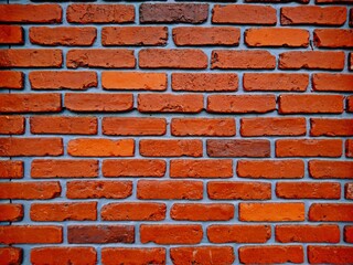 Red brick wall pattern for background or texture for the idea of building the walls of the house 