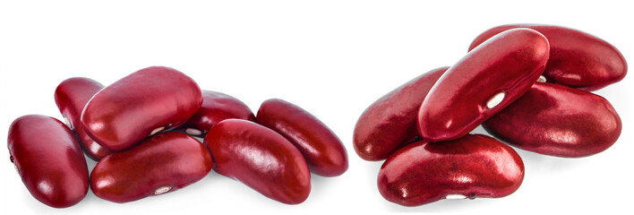 Red bean isolated on white background