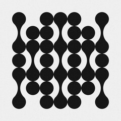 Abstract Cross Pattern Dots Logo generative computational art illustration