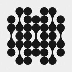 Abstract Cross Pattern Dots Logo generative computational art illustration