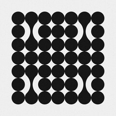 Abstract Cross Pattern Dots Logo generative computational art illustration