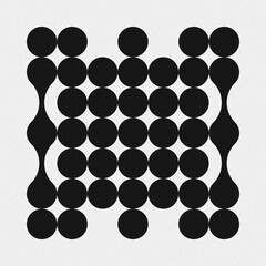 Abstract Cross Pattern Dots Logo generative computational art illustration