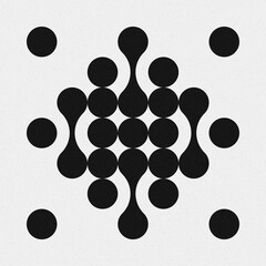 Abstract Cross Pattern Dots Logo generative computational art illustration