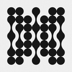 Abstract Cross Pattern Dots Logo generative computational art illustration