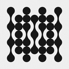 Abstract Cross Pattern Dots Logo generative computational art illustration