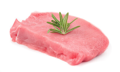 Pork isolated on white background