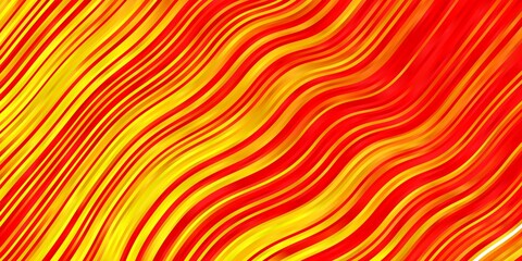 Light Red, Yellow vector background with lines. Abstract gradient illustration with wry lines. Pattern for websites, landing pages.
