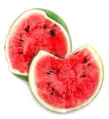 watermelon on white background.