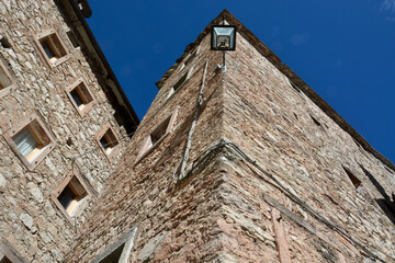 the vertical houses of Casso in Italy