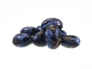 ripe plum isolated on white background