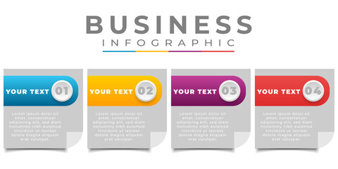 step business infographic